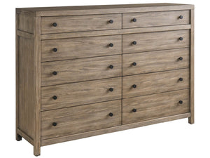 Dwell Latte 68" 10-Drawer Dresser — view 3