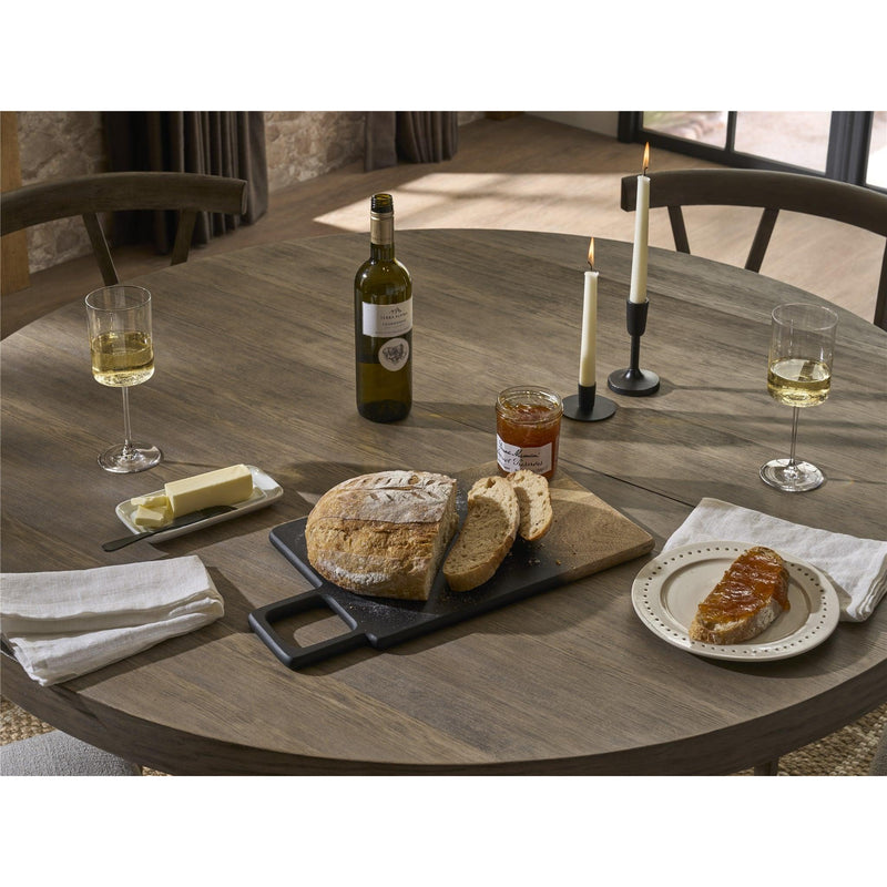 Dwell Latte 5-Pc Dining Set Round Extendable 54"-72"