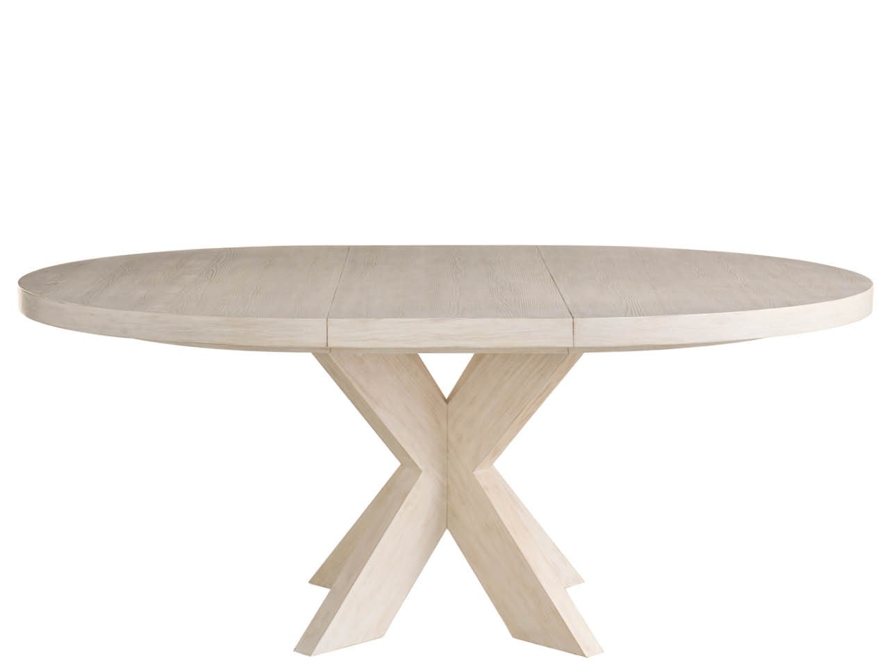 Dwell Glacier Round Dining Table Extendable 54"-72"