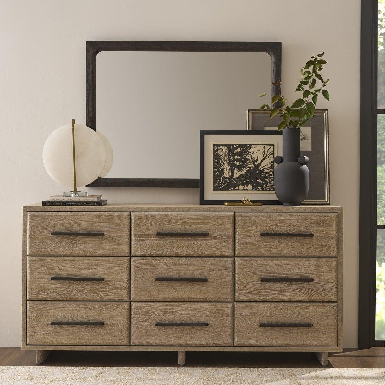 Modern Sand 72" 9-Drawer Dresser