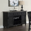 Valencia Driftwood-Black 66&quot; Server or Sideboard