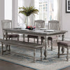 Valencia Two Tone Driftwood/Taupe  6 or 7 Piece Dining Set with 78&quot; Table - New!