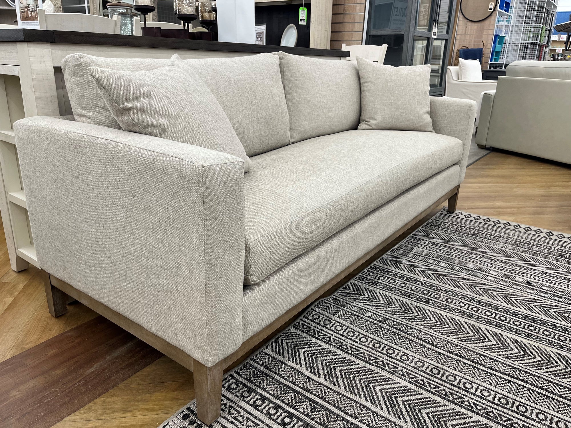 Wiley Flax 93" Performance Fabric Sofa