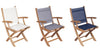Bali Teak Extendable 70-94&quot; Rectangular 7-Piece Outdoor Dining Set With YACHT Armchairs