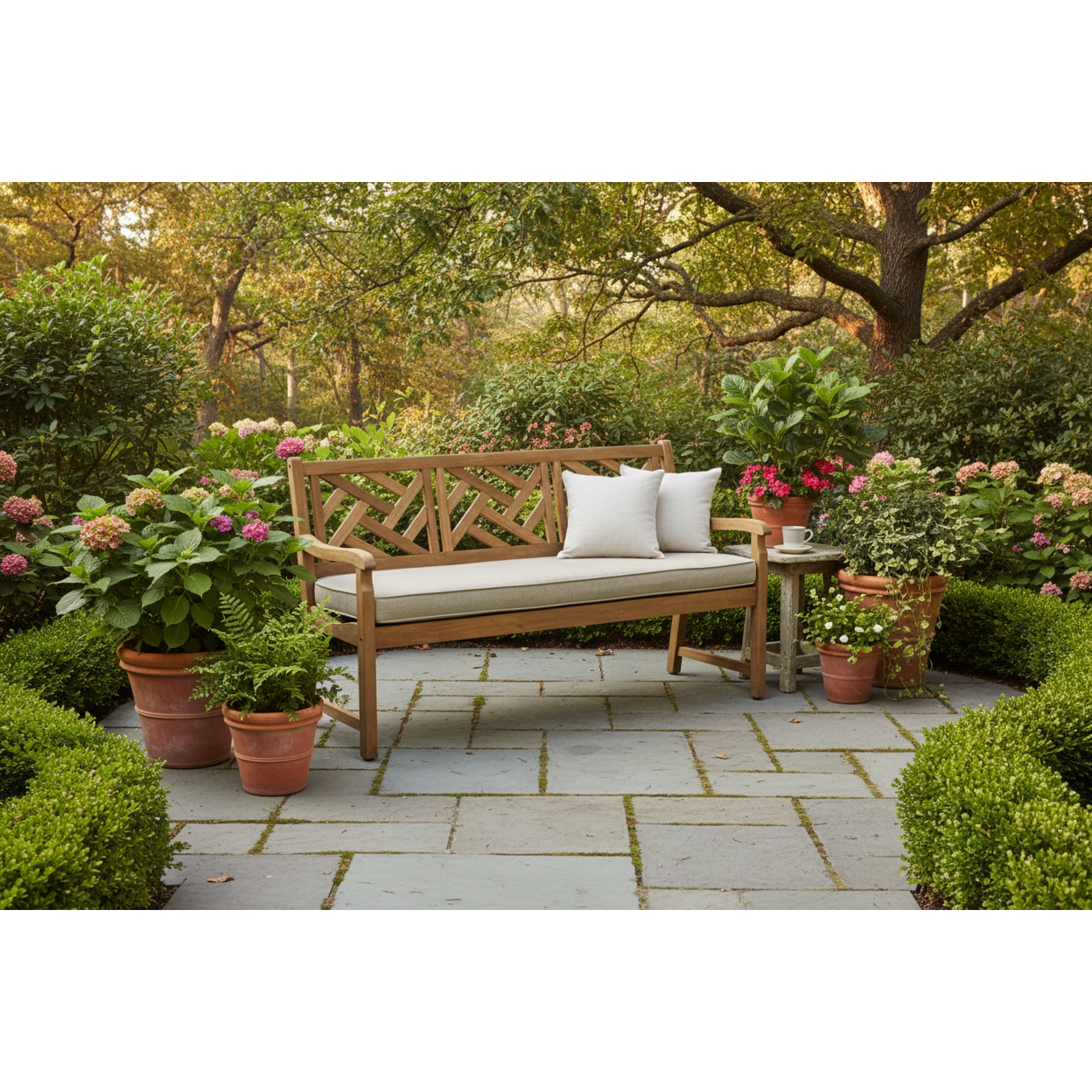 Alor Solid Teak 60" 3-Seat Outdoor Bench