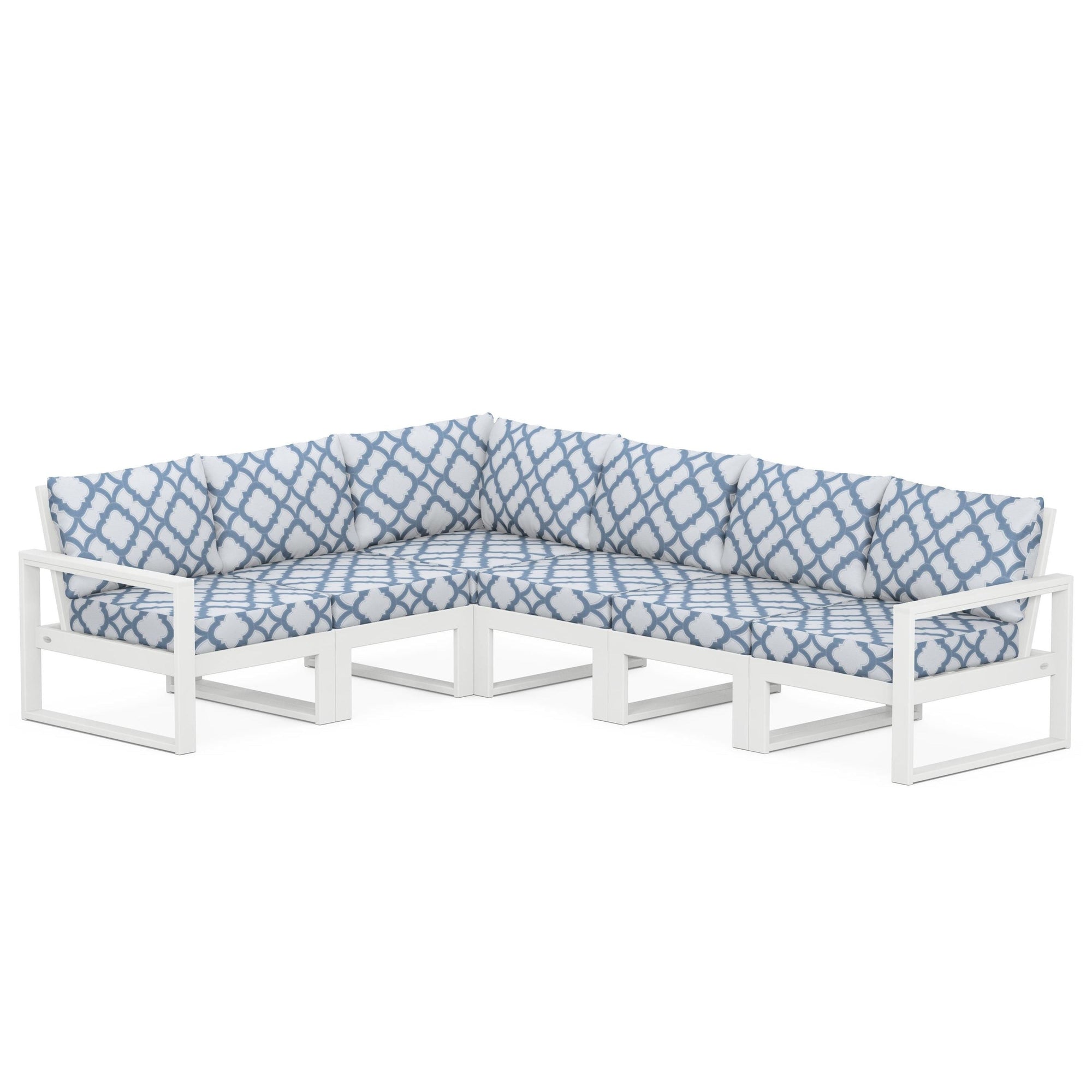 Polywood EDGE 6-Piece Modular Deep Seating Set