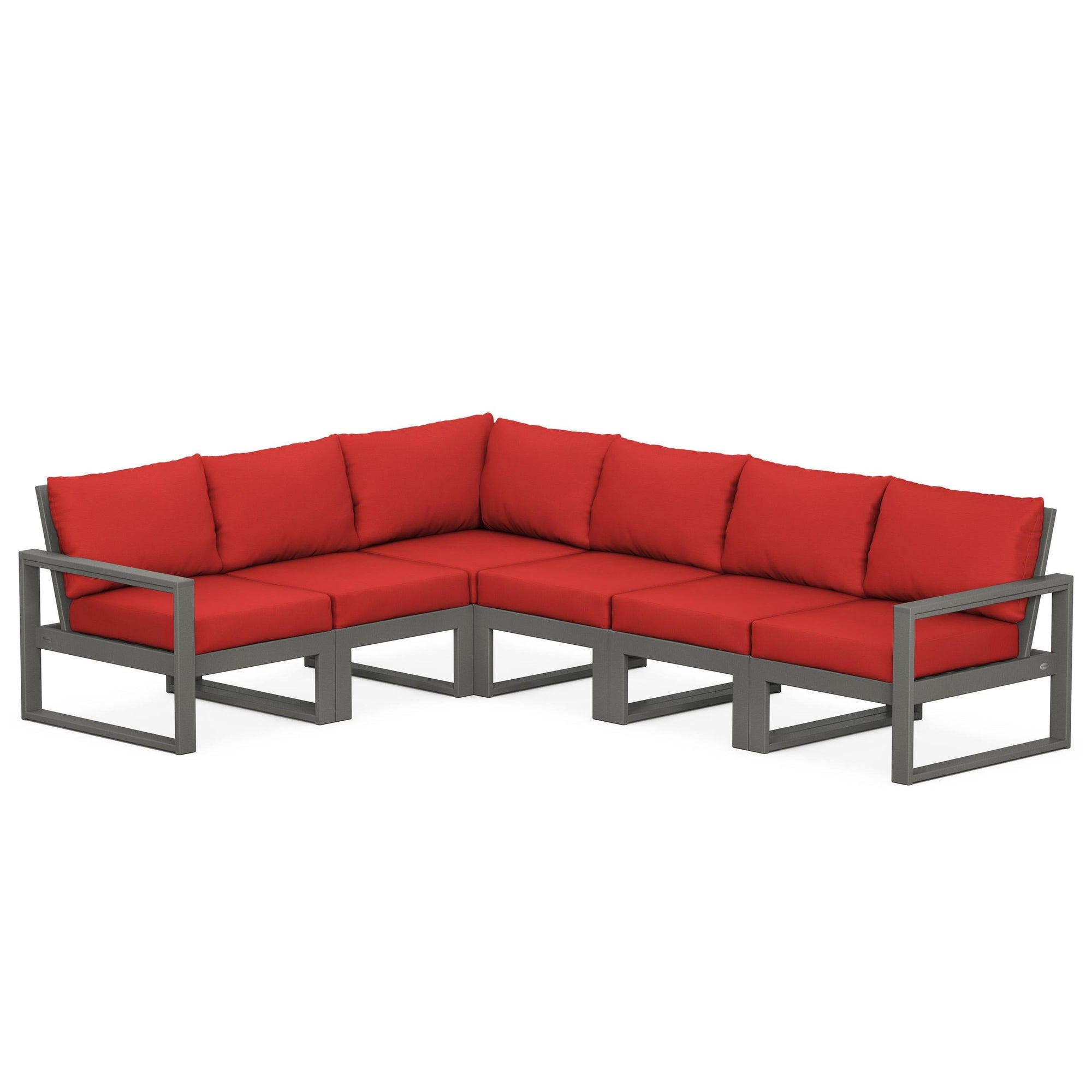 Polywood EDGE 6-Piece Modular Deep Seating Set