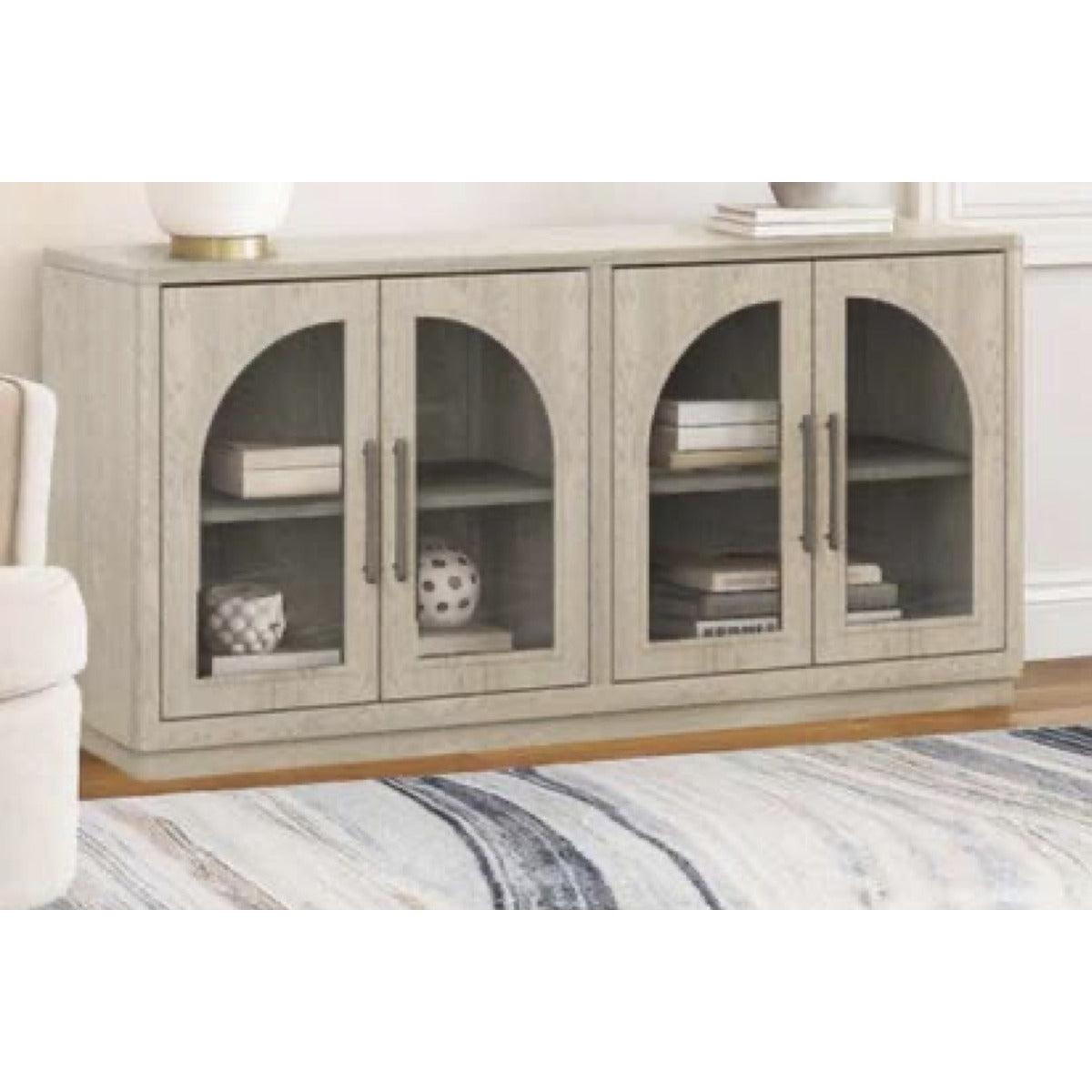 Beckett 70" 4-Door Credenza Natural Gray