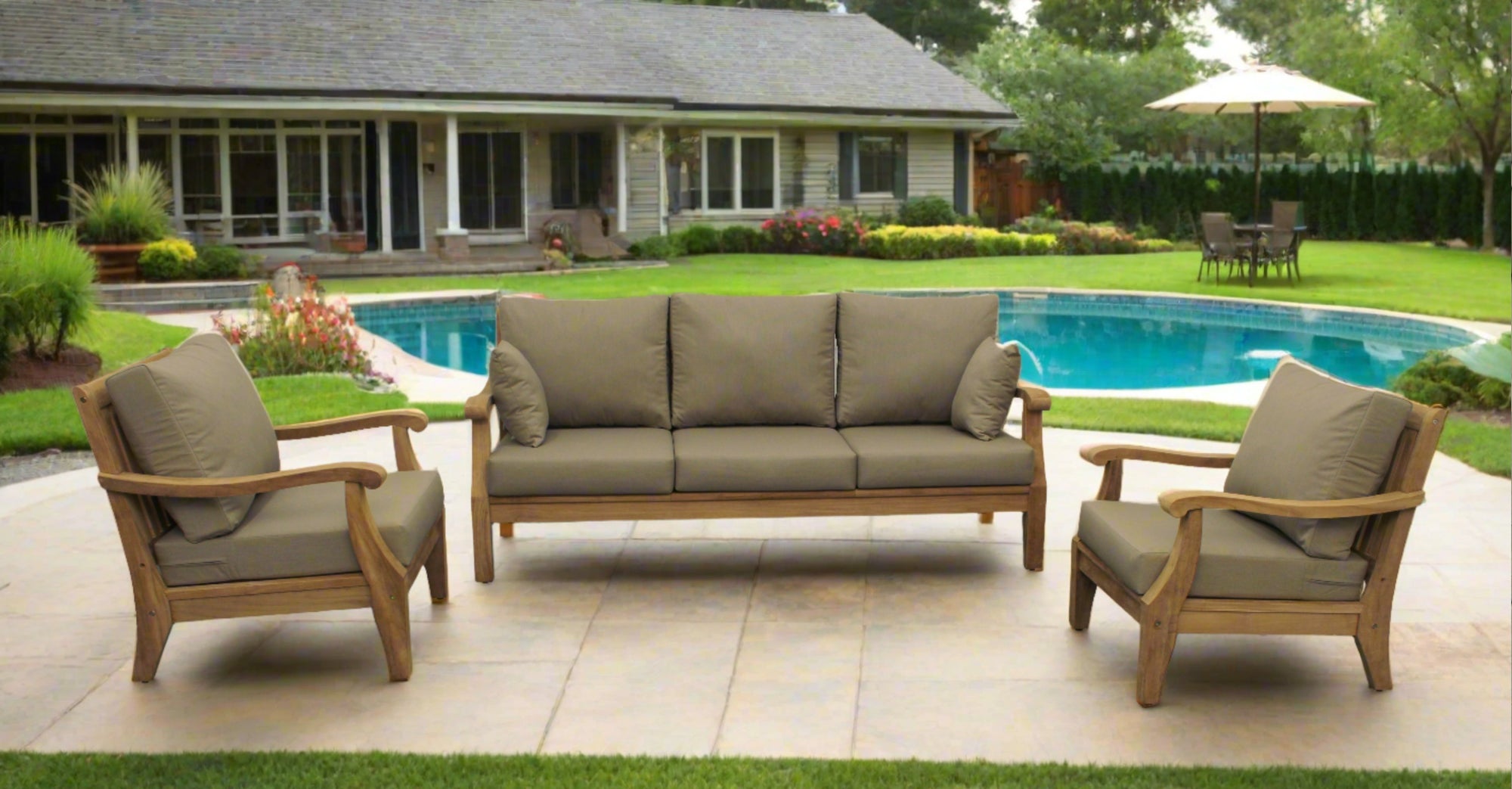 Bermuda Teak Outdoor Club Chair