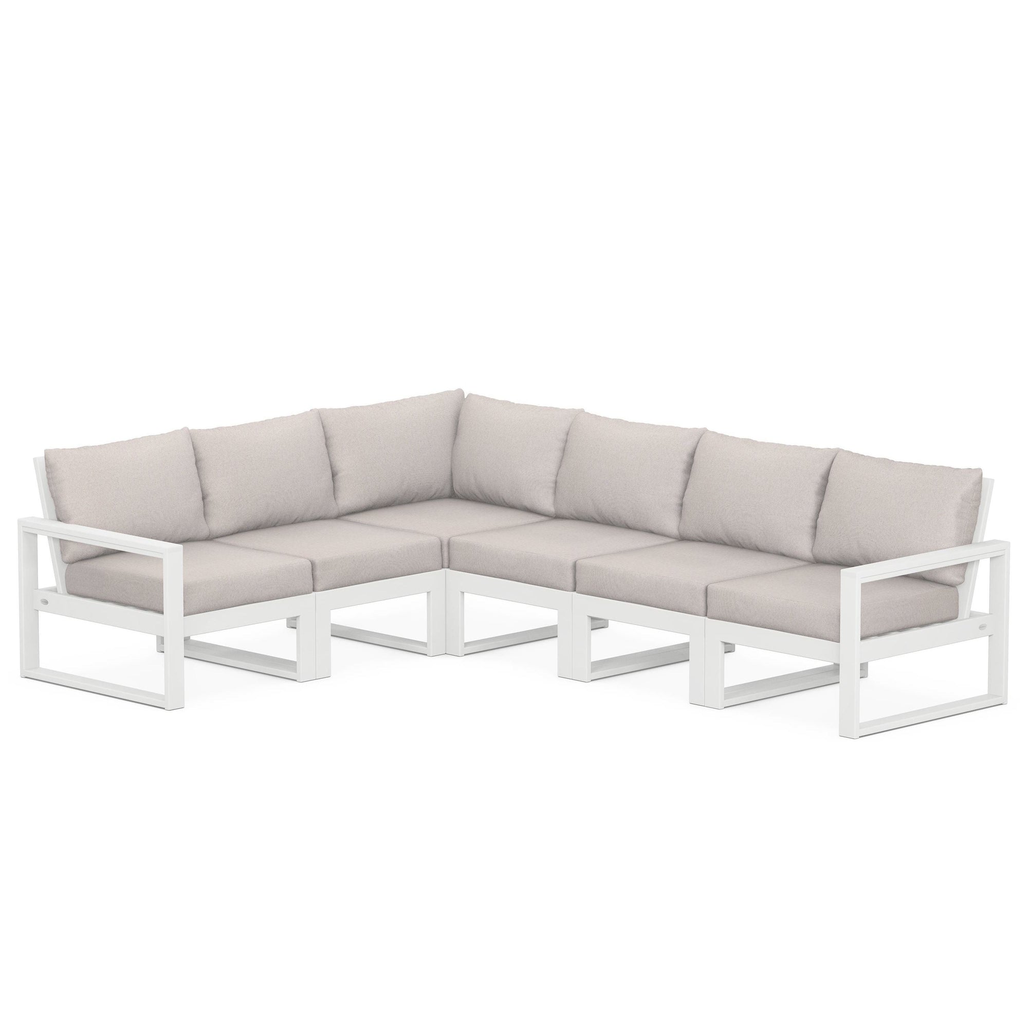 Polywood EDGE 6-Piece Modular Deep Seating Set