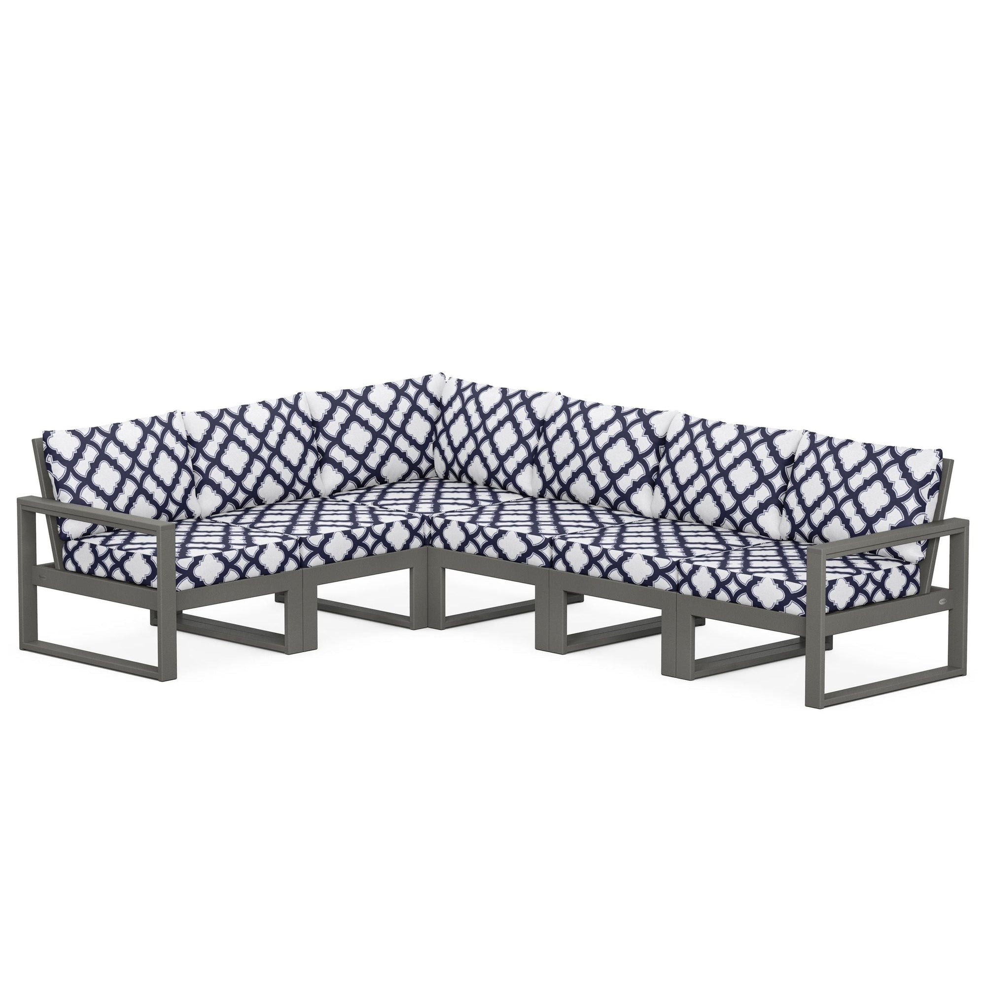 Polywood EDGE 6-Piece Modular Deep Seating Set