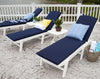 Polywood Nautical Pool Chaise with Arms &amp; Wheels