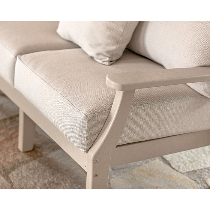 Polywood Outdoor Chinoiserie 75&quot; Deep Seating Sofa