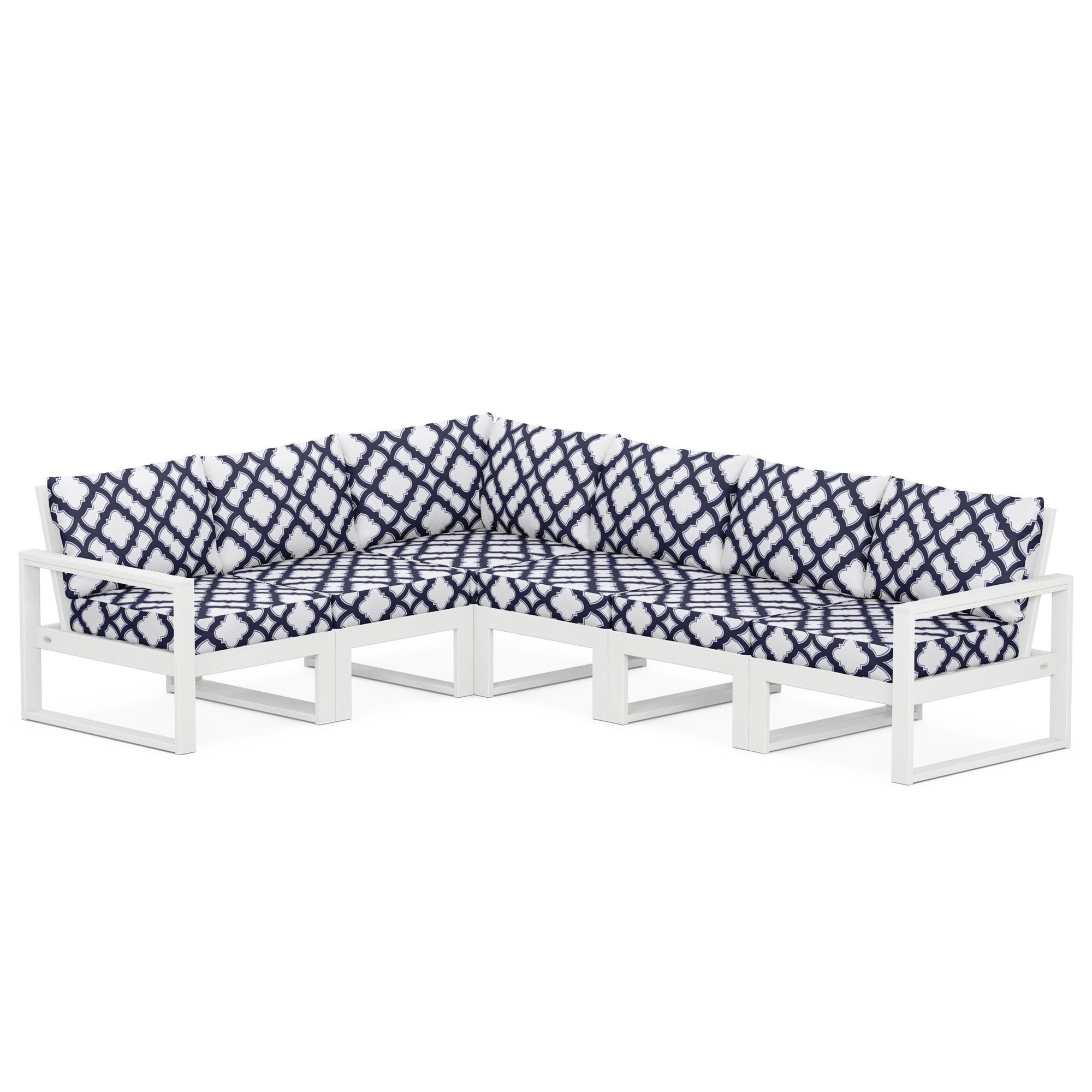 Polywood EDGE 6-Piece Modular Deep Seating Set