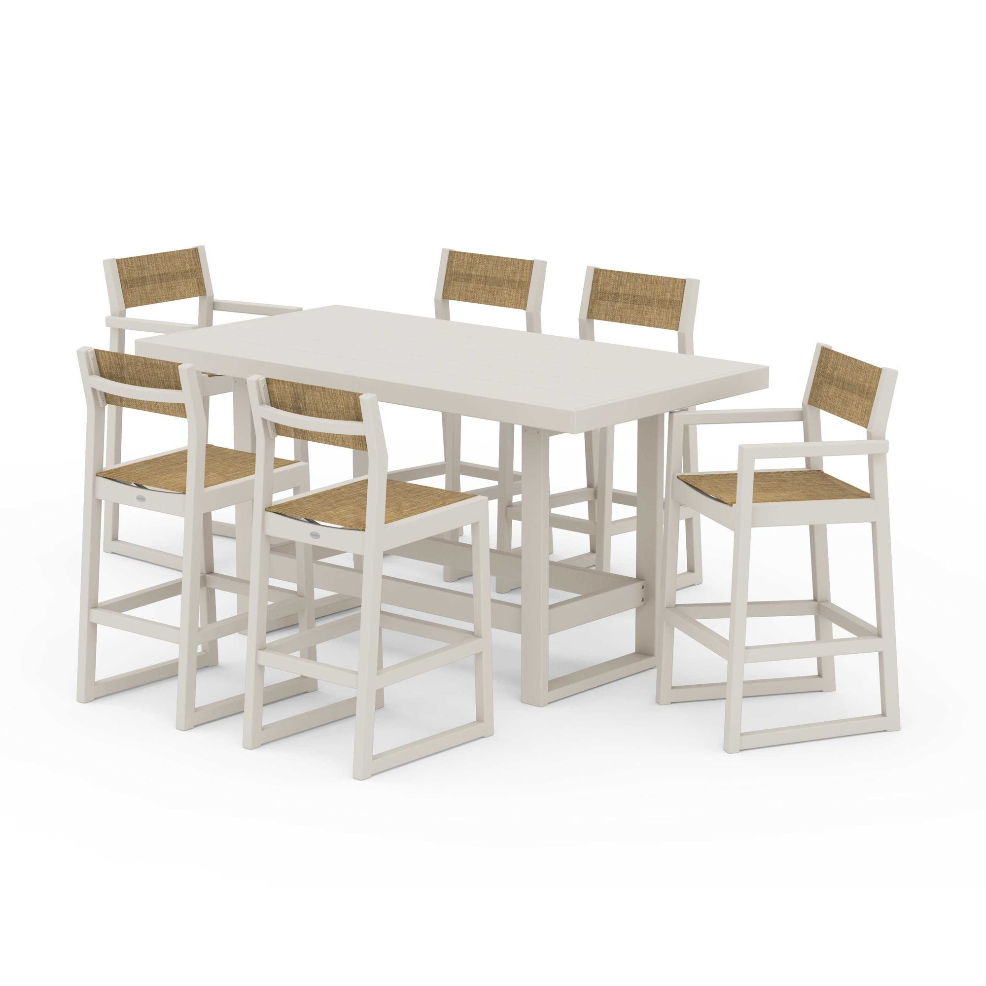 EDGE Sling 7-Piece Bar Table Set