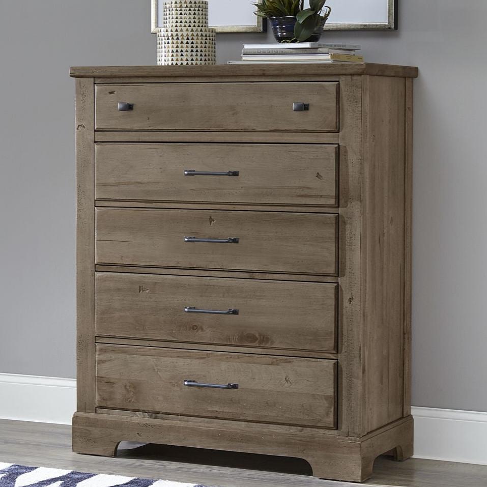 Dovetail Sunbleached 5 Drawer Chest