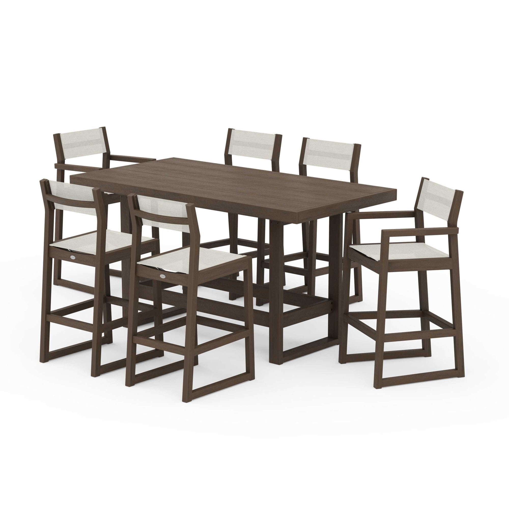 EDGE Sling 7-Piece Bar Table Set