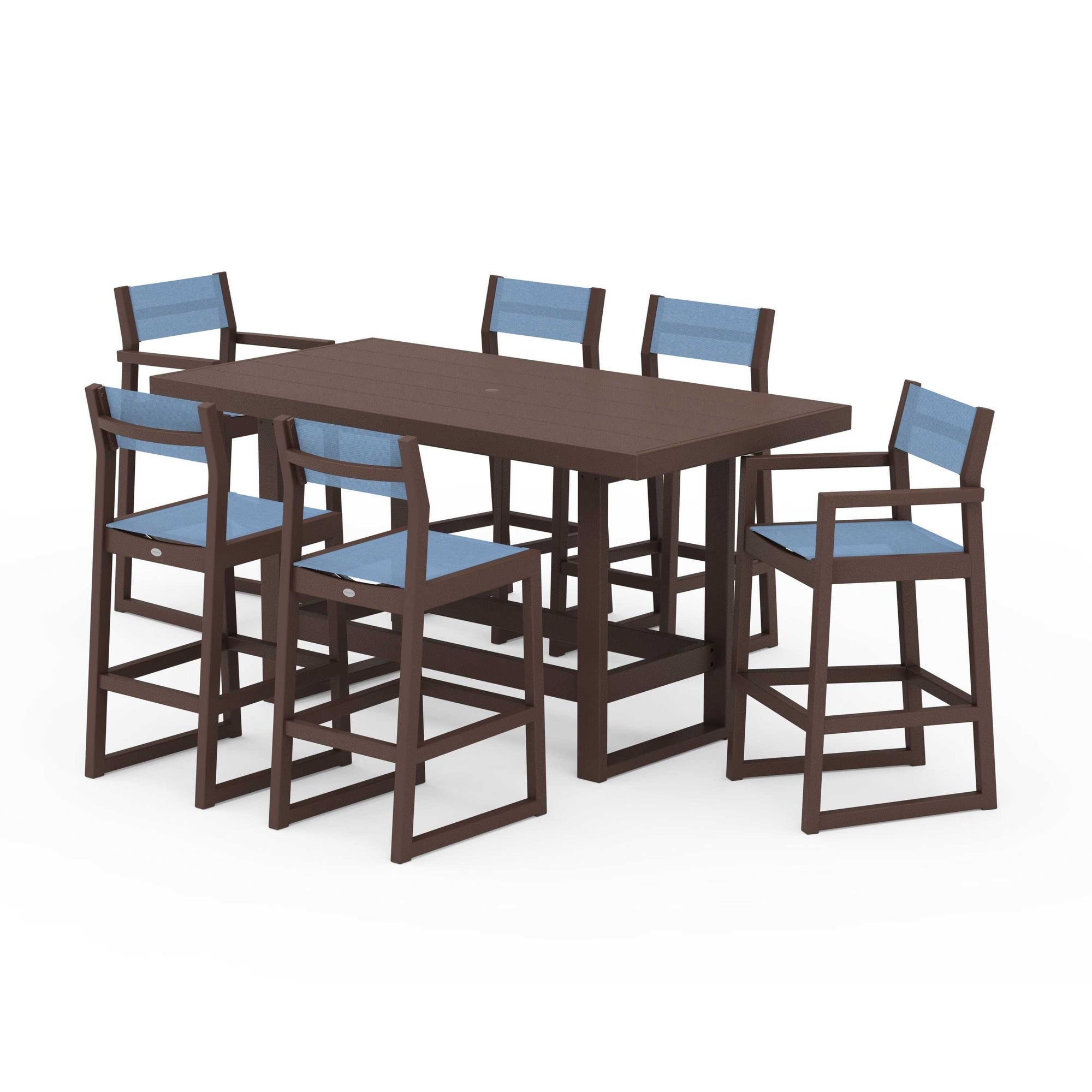 EDGE Sling 7-Piece Bar Table Set