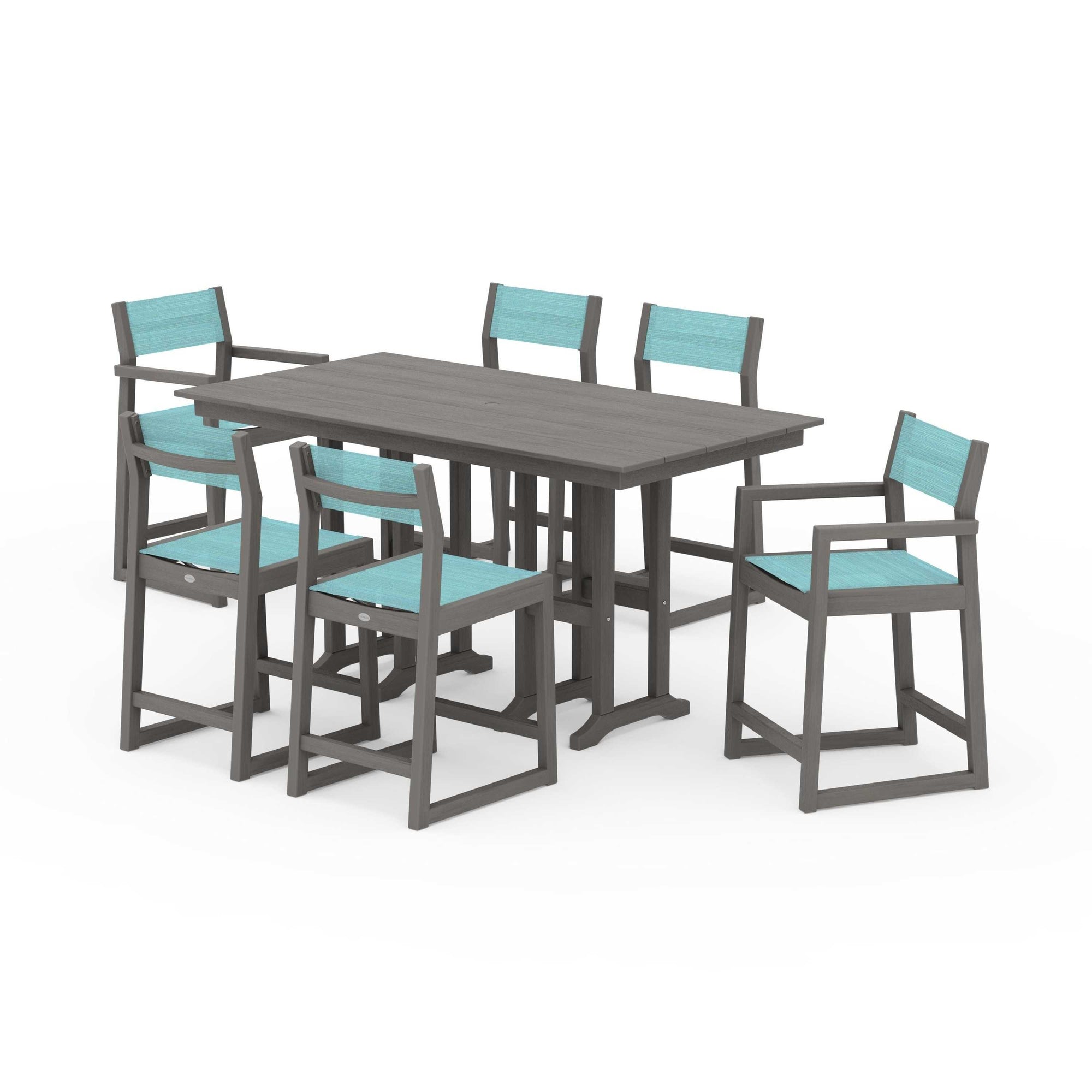 EDGE Sling 7-Piece Farmhouse Counter Set