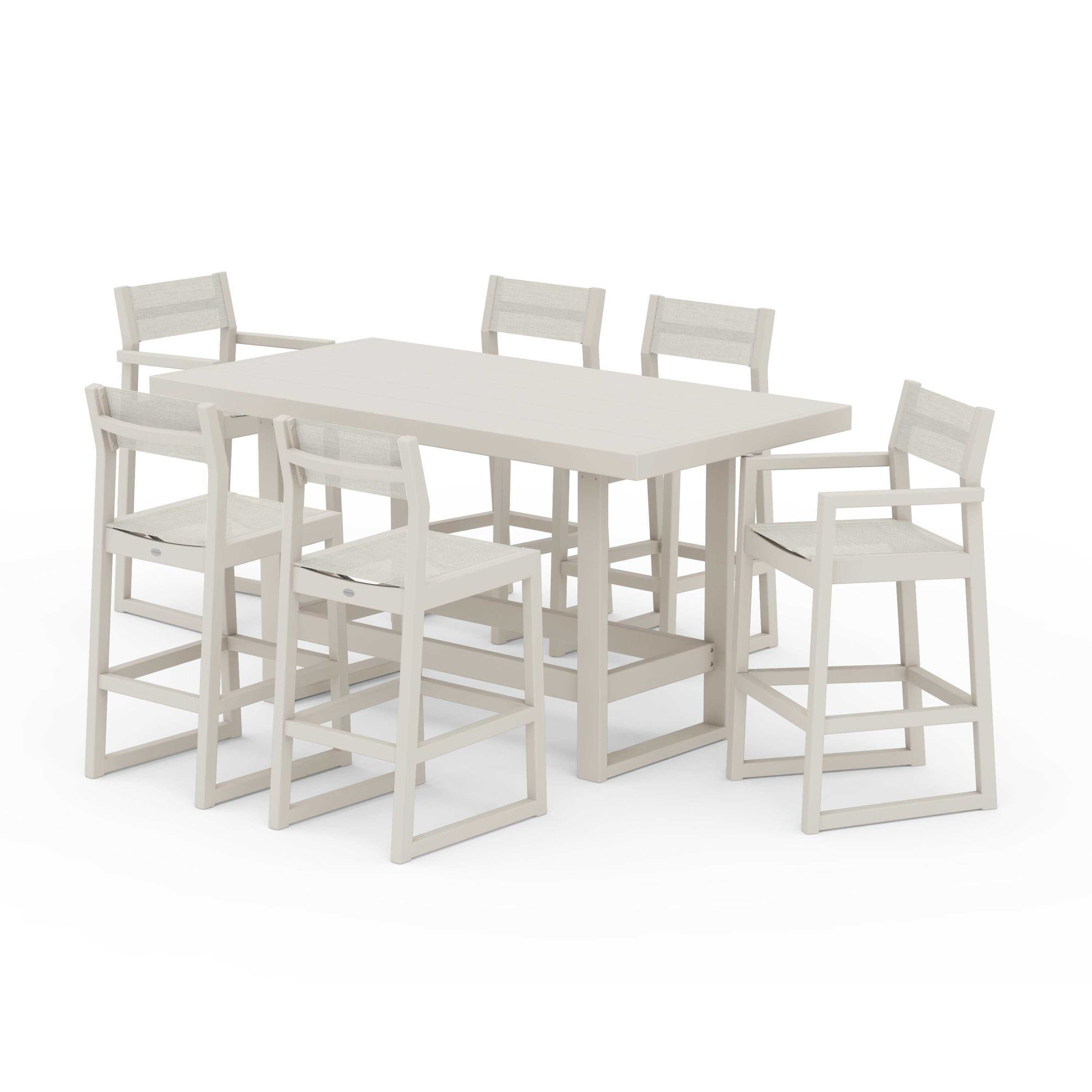 EDGE Sling 7-Piece Bar Table Set