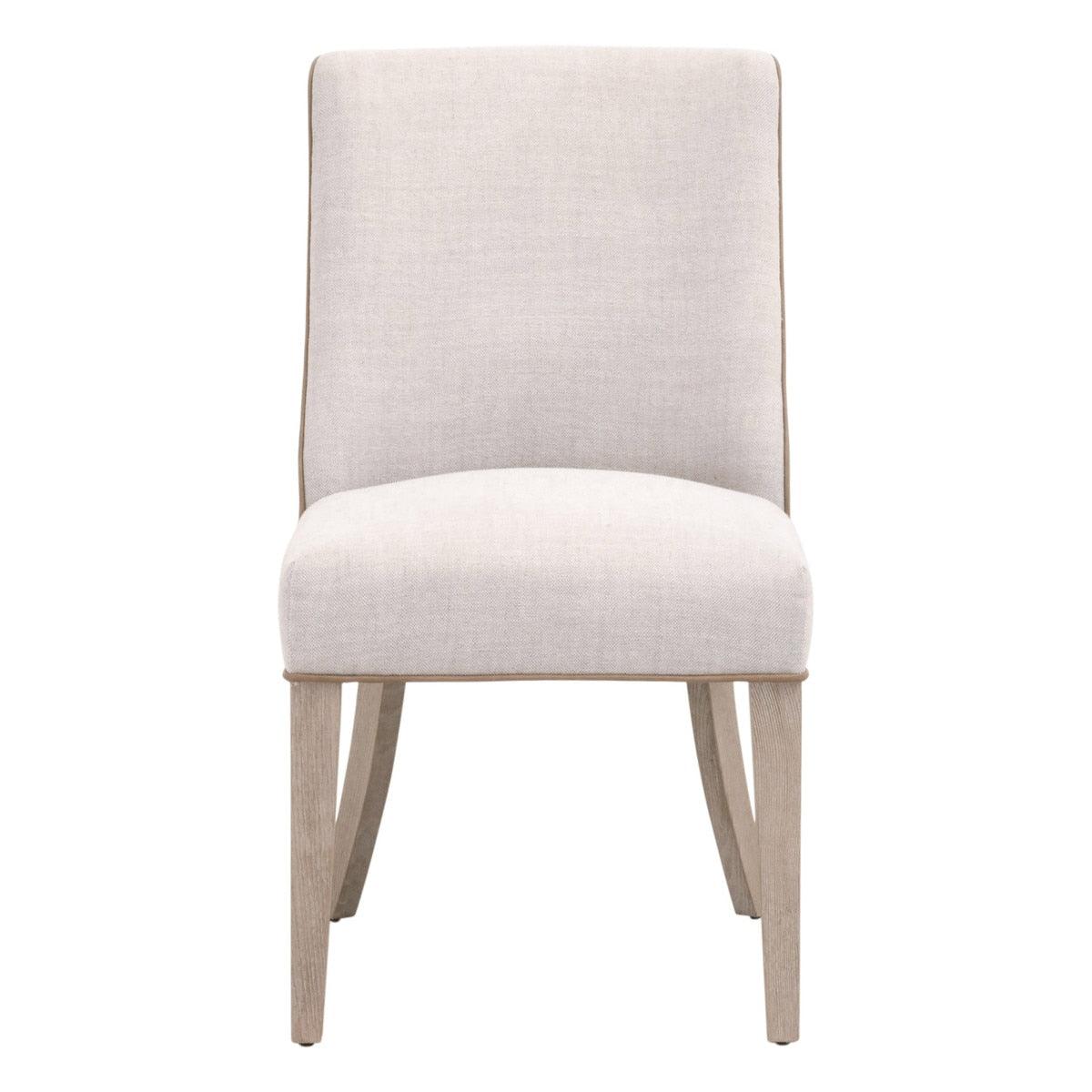 Duet Dining Sidechair Bisque French Linen
