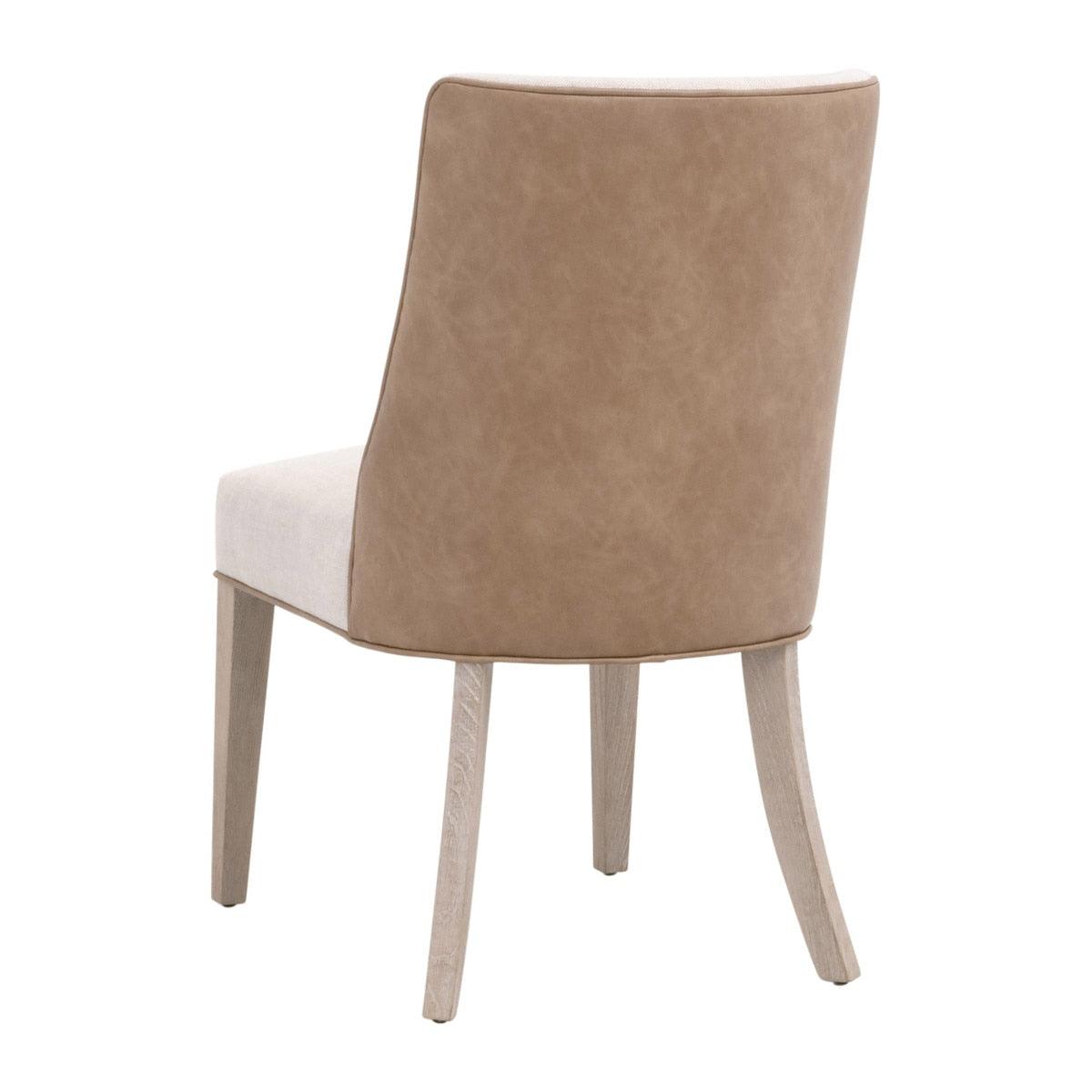 Duet Dining Sidechair Bisque French Linen