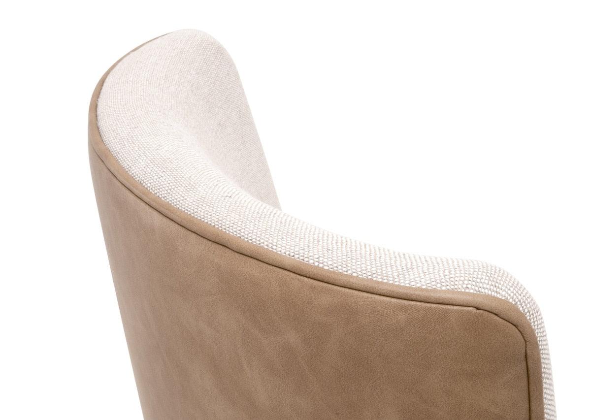 Duet Dining Sidechair Bisque French Linen