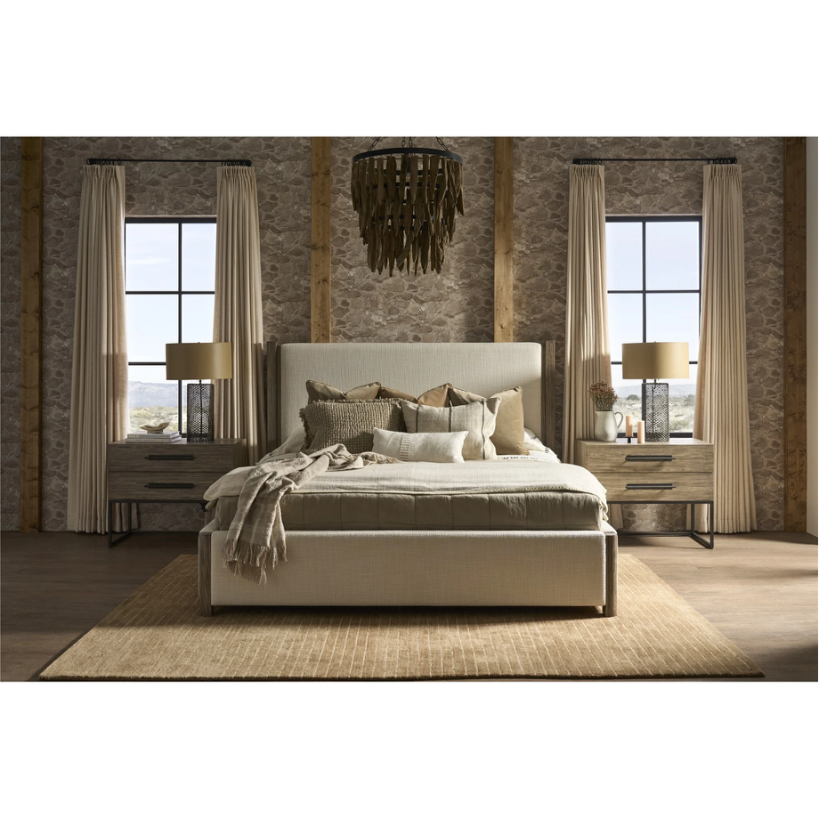Dwell Latte 3-Pc Queen or King Bedroom Set (Queen or King Bed +Dresser +Nightstand)