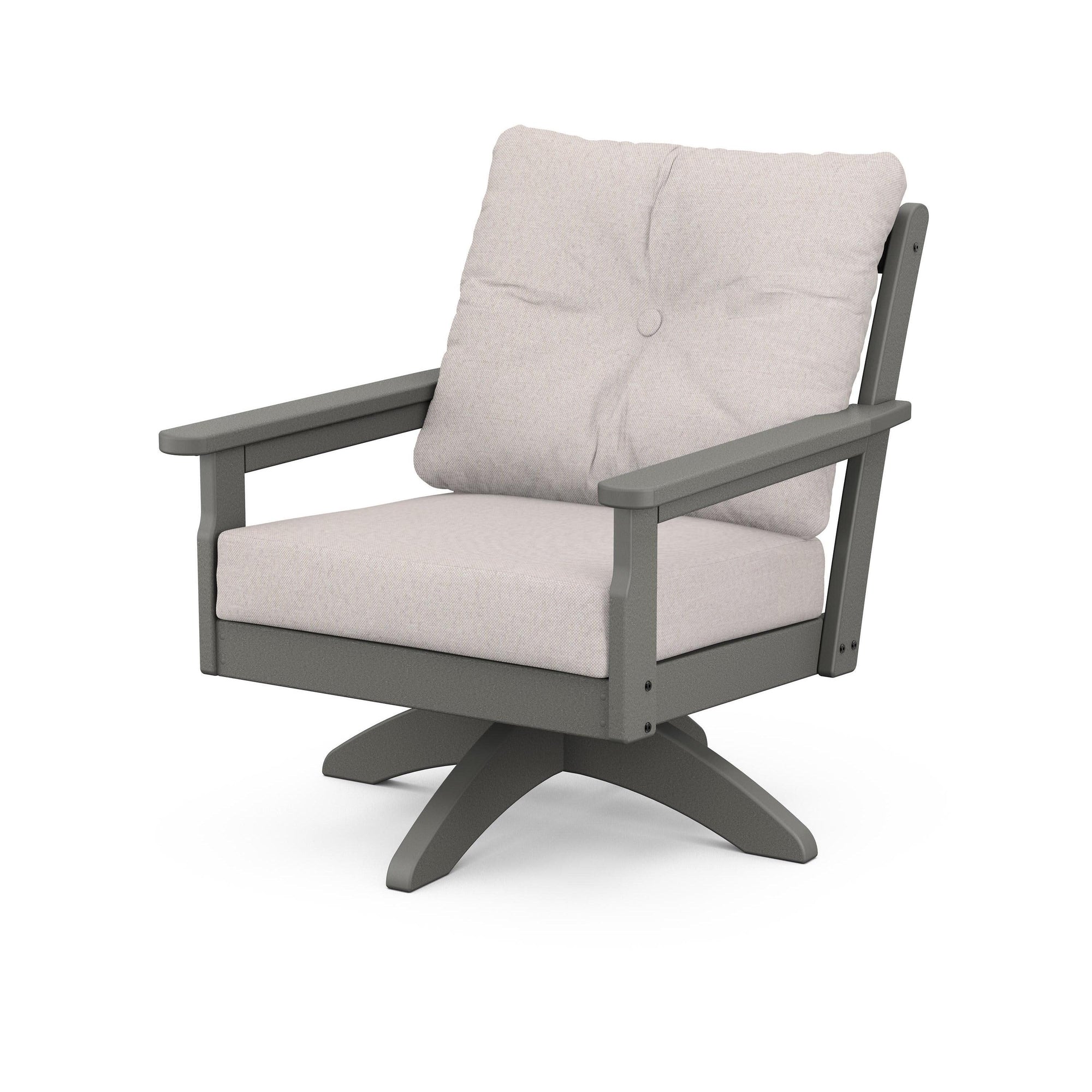 Polywood Vineyard Deep Seating Swivel Chair