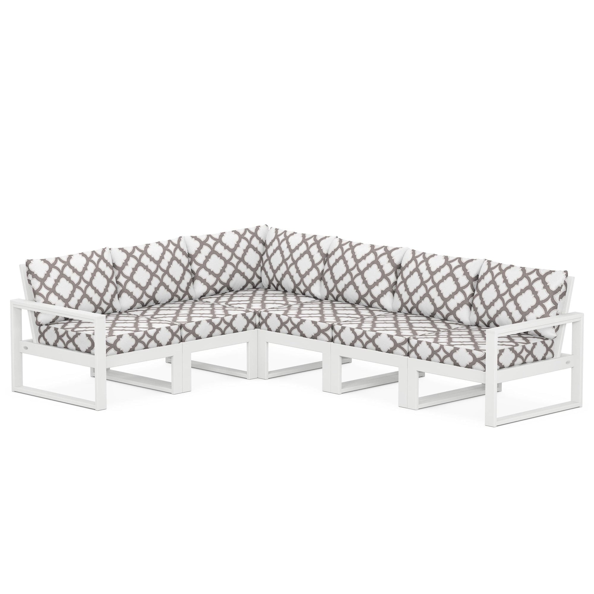 Polywood EDGE 6-Piece Modular Deep Seating Set