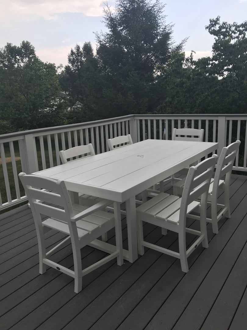 POLYWOOD Edge Outdoor Dining Table 78&quot; x 40&quot;