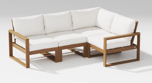 Polywood EDGE Modular 4-Piece Sectional - Select Two-Tone