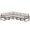 Polywood EDGE  Outdoor 6 pc Deep Seating Sectional