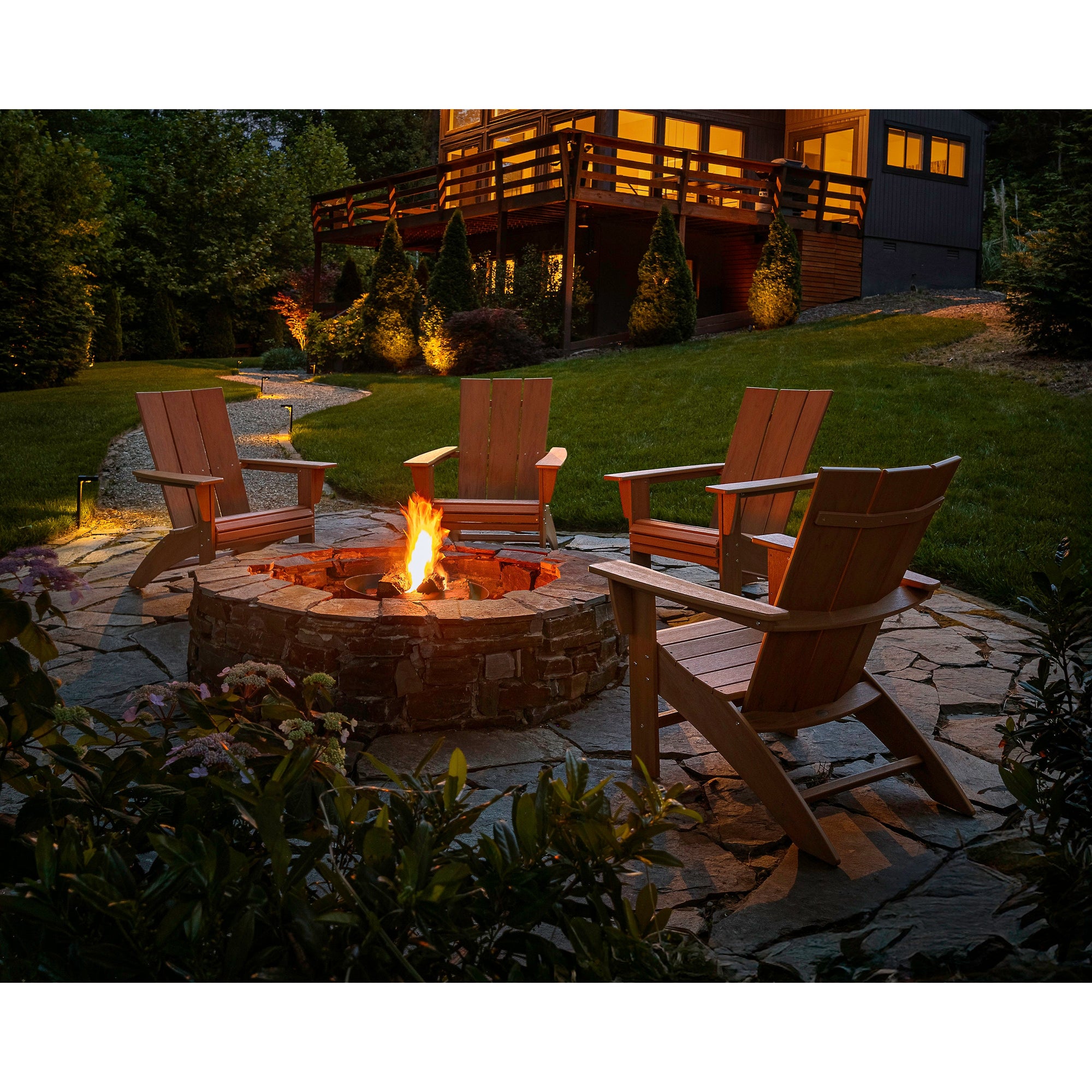 Polywood Modern Curveback Adirondack Chair