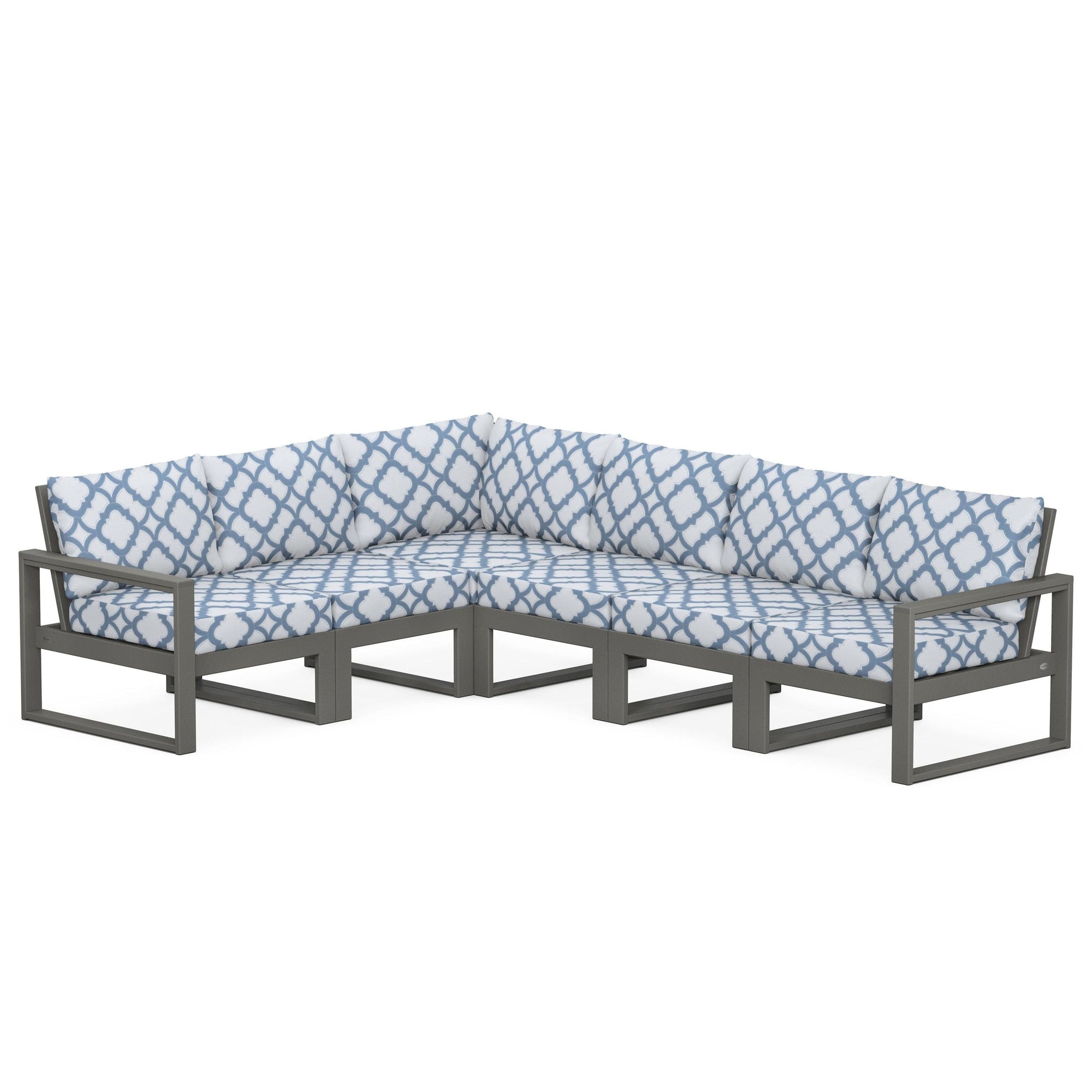 Polywood EDGE 6-Piece Modular Deep Seating Set