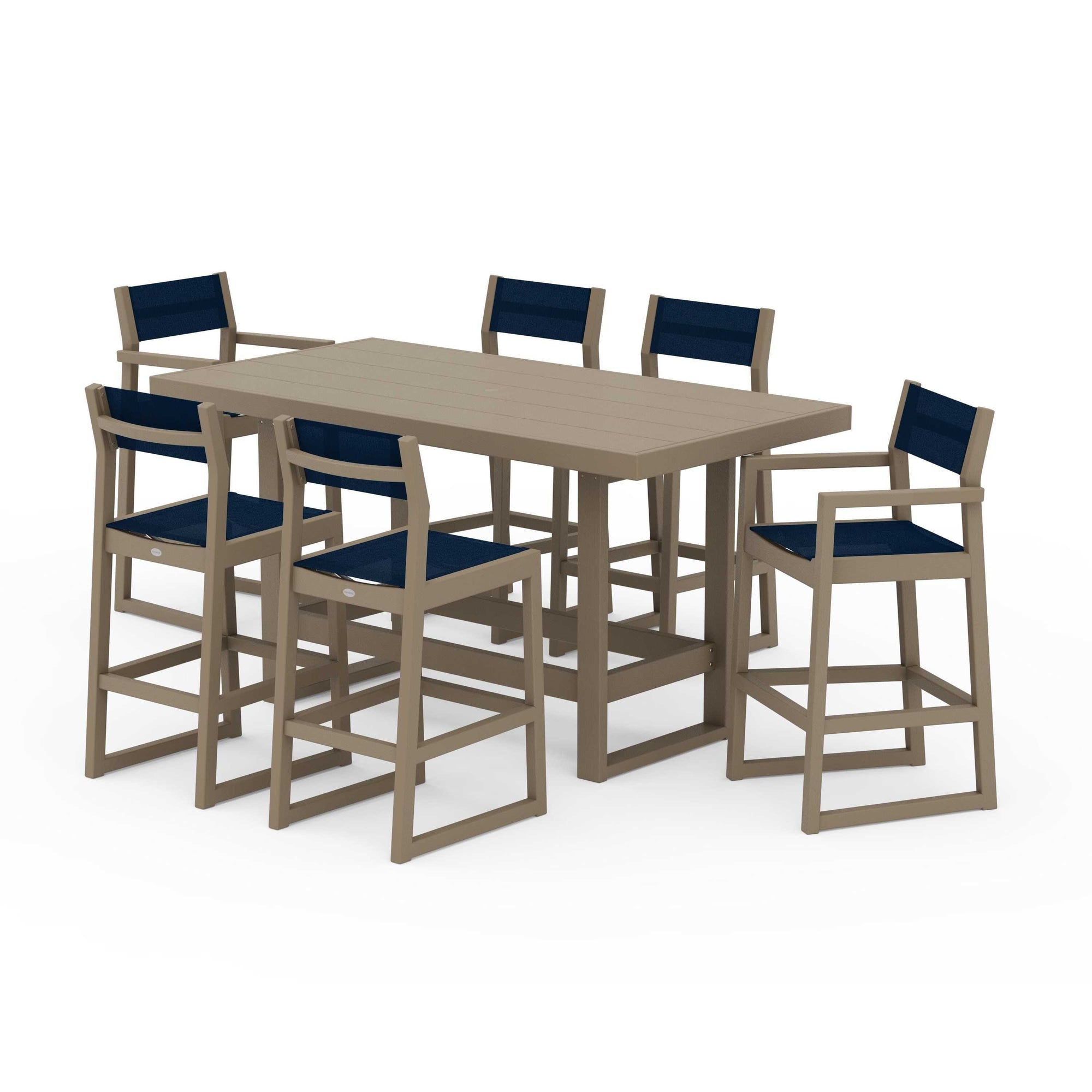 EDGE Sling 7-Piece Bar Table Set