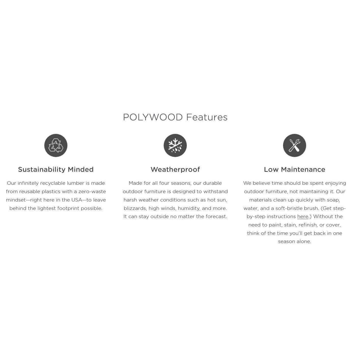 POLYWOOD Edge Outdoor Dining Table 78&quot; x 40&quot;