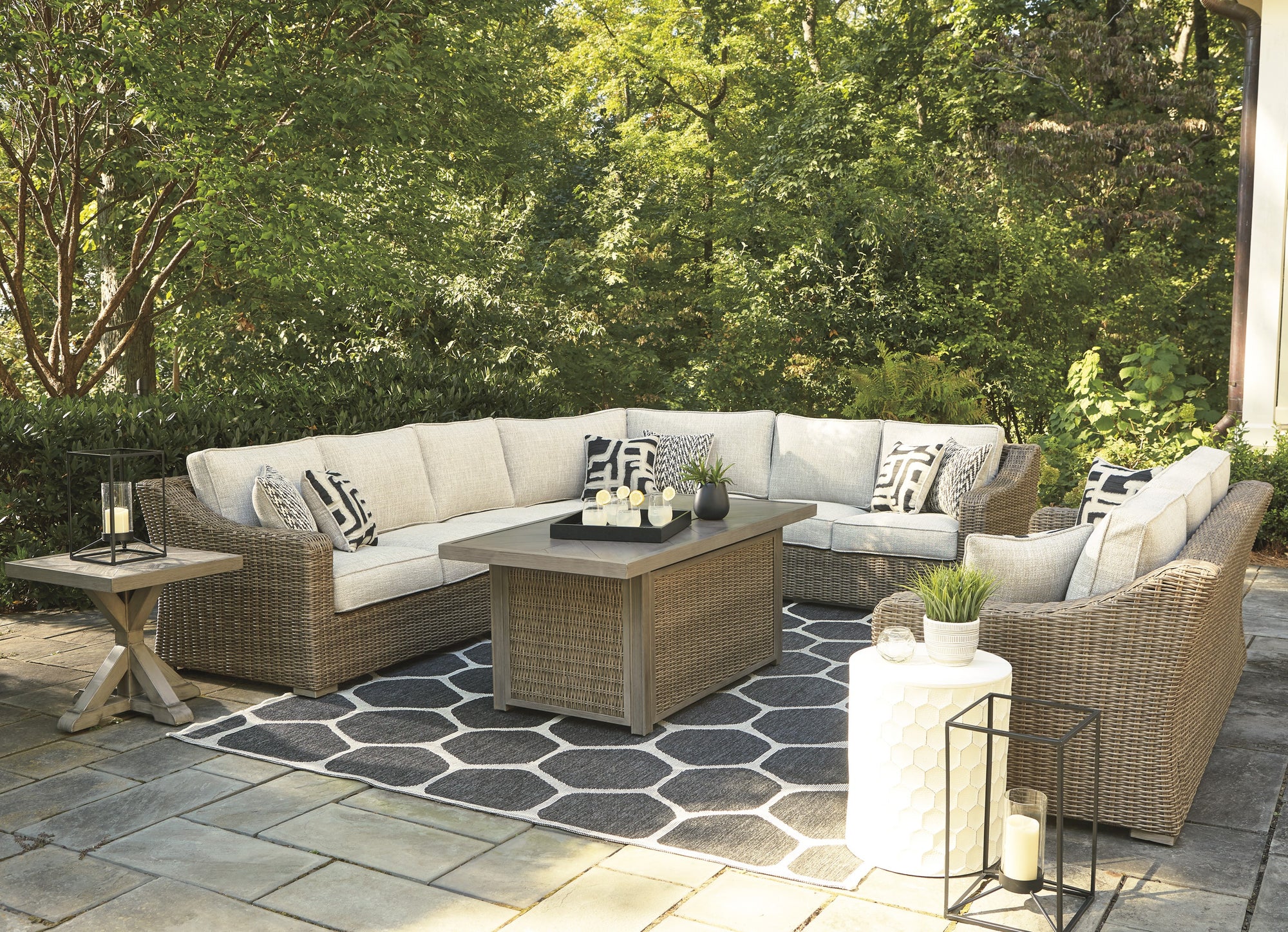Fire Island Mist Outdoor Sectional