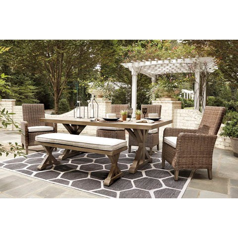 Fire Island Mist Outdoor Dining Side Chairs, Arm Chairs &amp; Bench