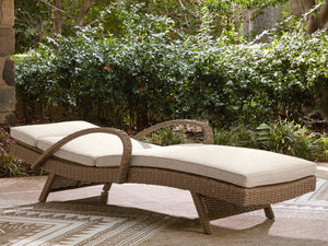 Fire Island Mist Outdoor Pool Chaise Lounge side view — view 2