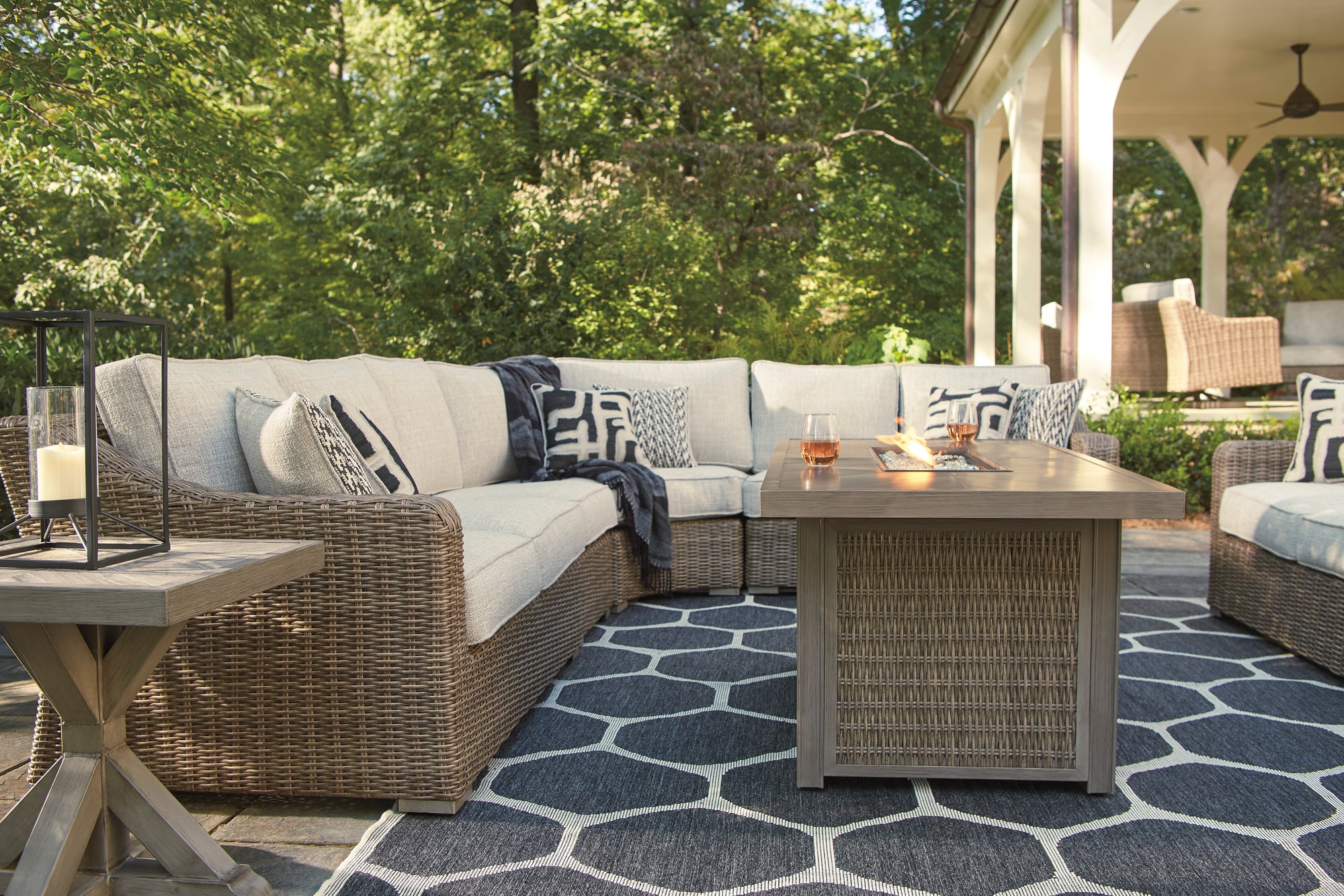 Fire Island Mist Outdoor Sectional