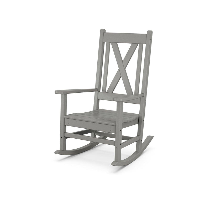 Polywood Braxton Porch Rocking Chair - Select Two-Tone