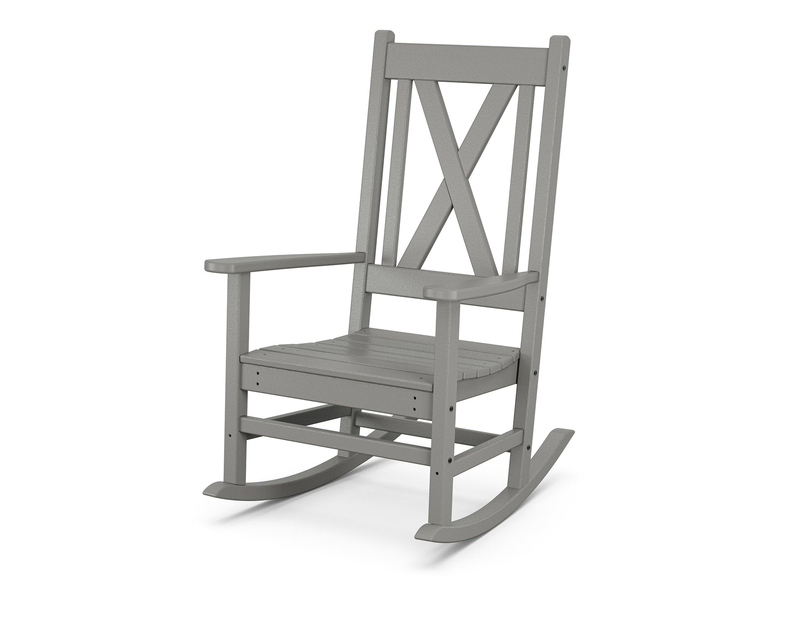Polywood Braxton Porch Rocking Chair - Select Two-Tone
