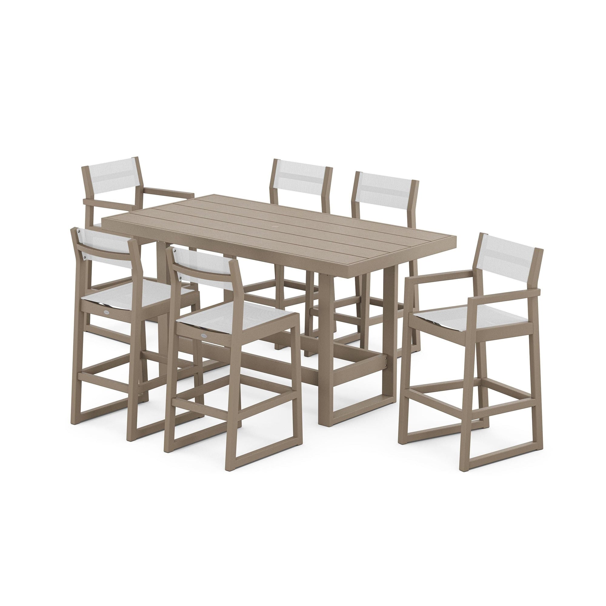 EDGE Sling 7-Piece Bar Table Set
