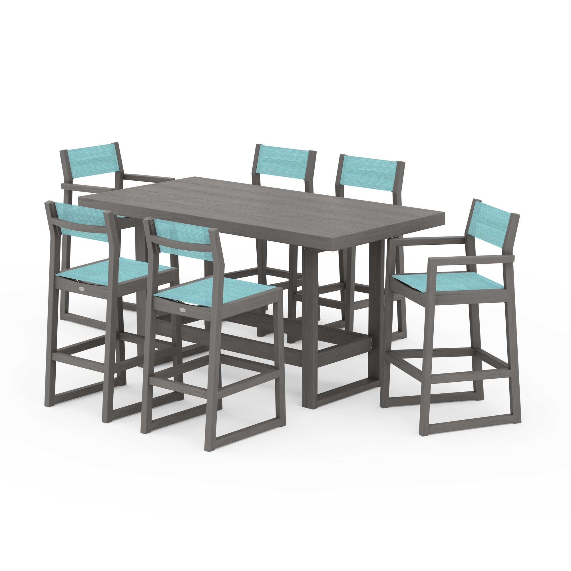 EDGE Sling 7-Piece Bar Table Set
