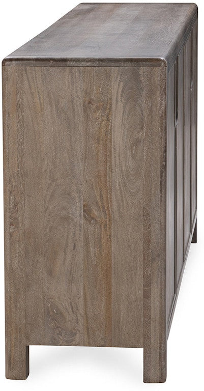 Sedia Mango Wood 4-Door Buffet Ash Gray