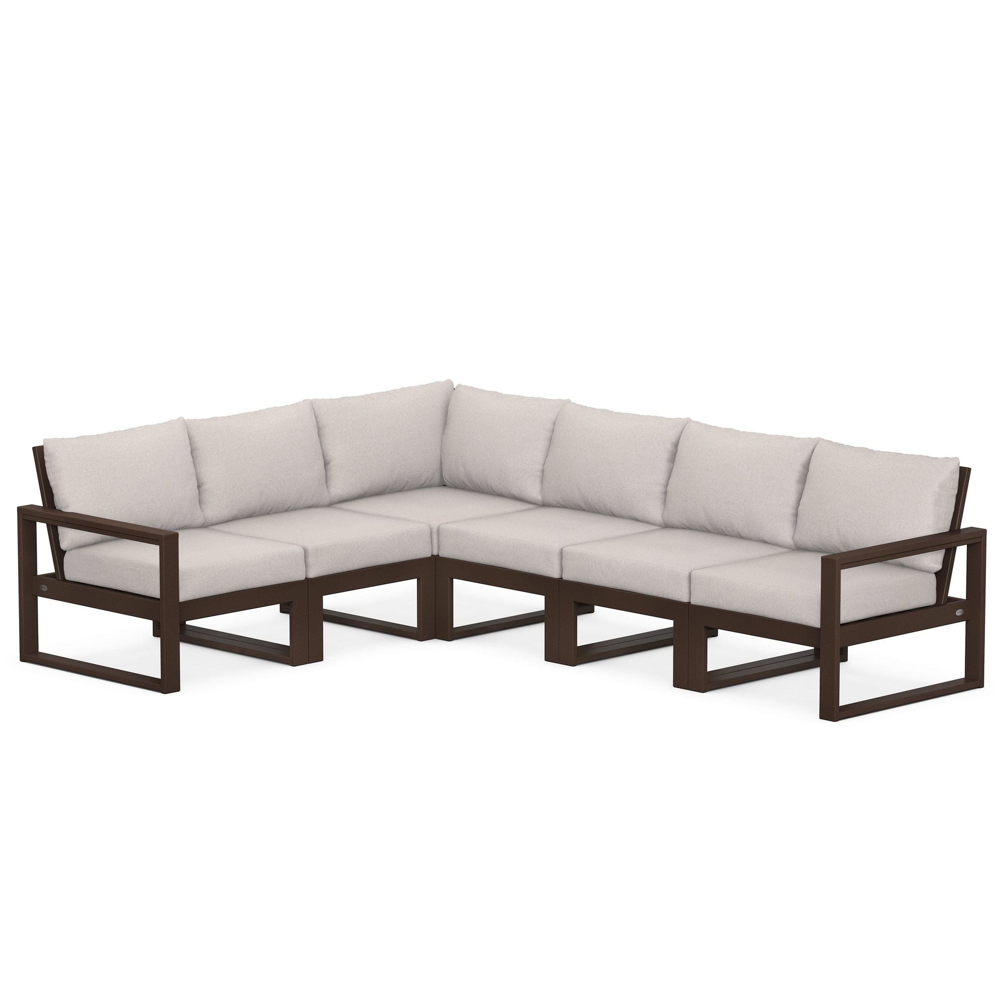 Polywood EDGE 6-Piece Modular Deep Seating Set