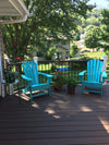 Polywood Outdoor Palm Coast Adirondack Chair With Hideaway Ottoman