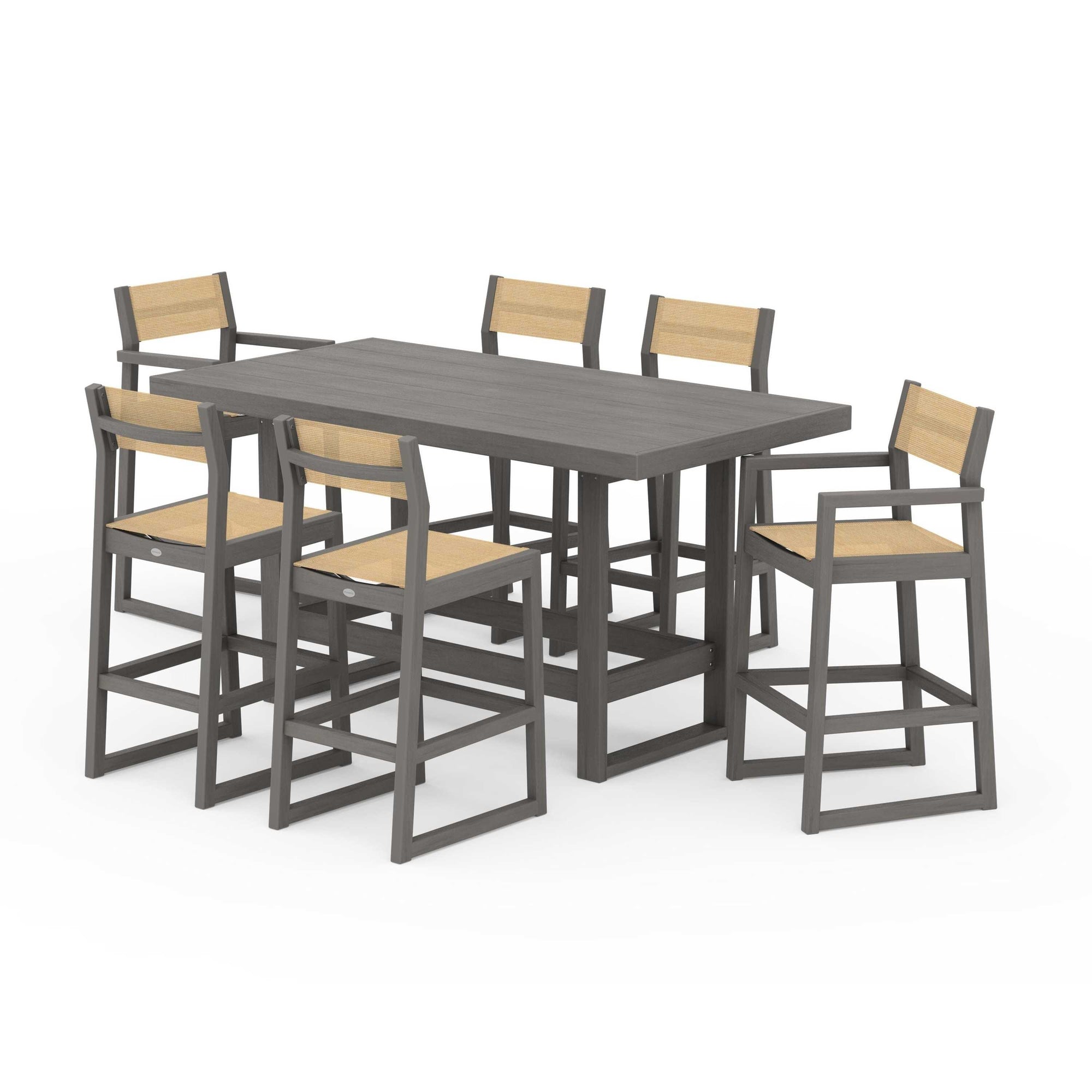 EDGE Sling 7-Piece Bar Table Set