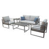 Vero Graphite 4-Piece Outdoor Deep Seating Set - New for 2024
